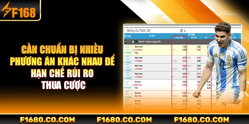 Cần chuẩn bị nhiều phương án khác nhau để hạn chế rủi ro thua cược